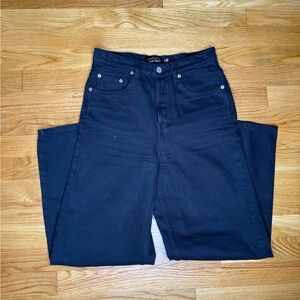 & Other Stories Black Wide Leg Denim Pants